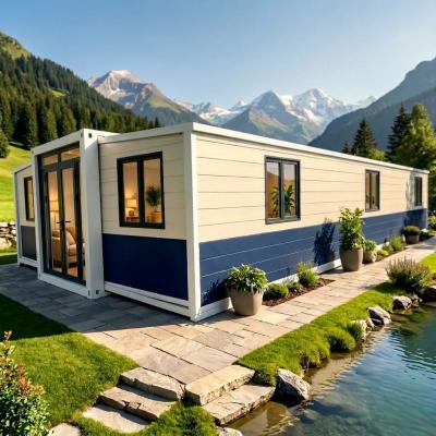 Waterproof Expandable Container House , Steel Frame Container House Home