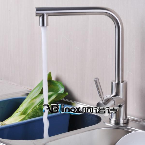 Cupc 360 Degree 304 Stainless Steel Kitchen Faucet Deck Mounted