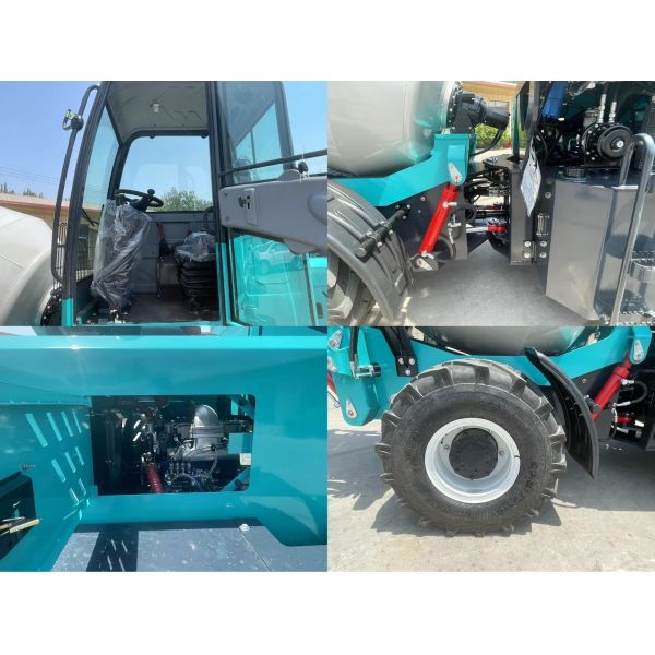 6x4 Self Loading Concrete Truck Mixer with 371HP Housepower and Hydraulic Mixer Machine