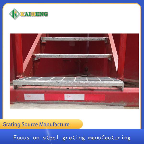 T4 Metal Bar Grating Stair Treads Steel Ladder Bearing Bars At 60mm Pitch