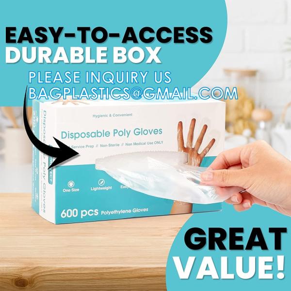 2pcs Per Pack Folded Gloves Biodegradable Gloves Disposable Food Grade Gloves Eat Lobste For Resraurent Bar Hair Dying