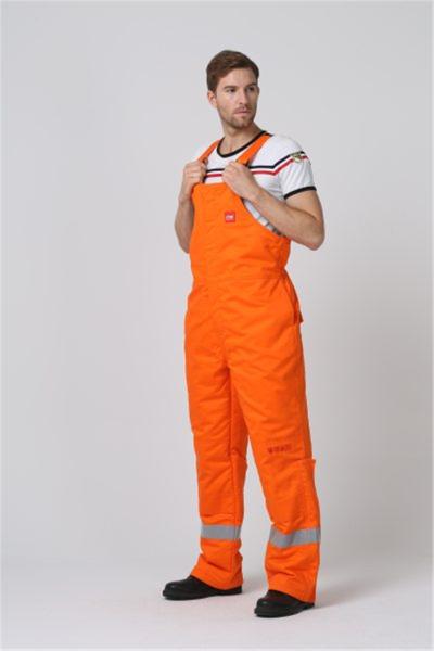 EN1149 Flame Retardant Workwear With 1% Carbon Fiber Winter Bib Pants