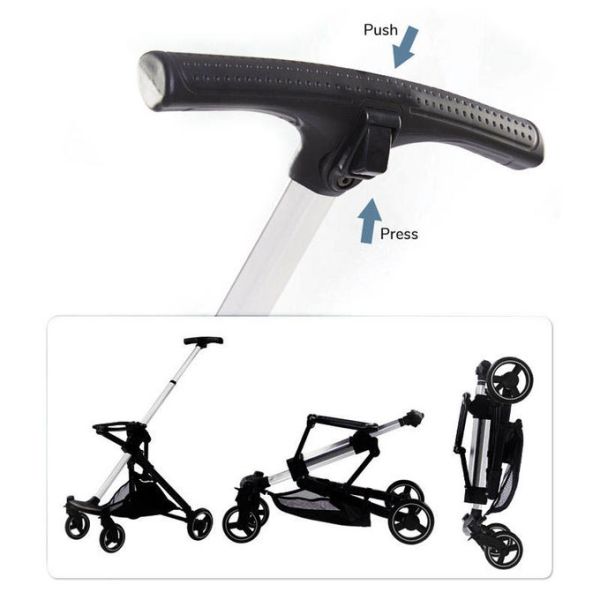 Wholesale  Durable  Pet Stroller Foldable Lightweight 4-Wheel Safe Detachable OEM Dog Cat Travel Stroller