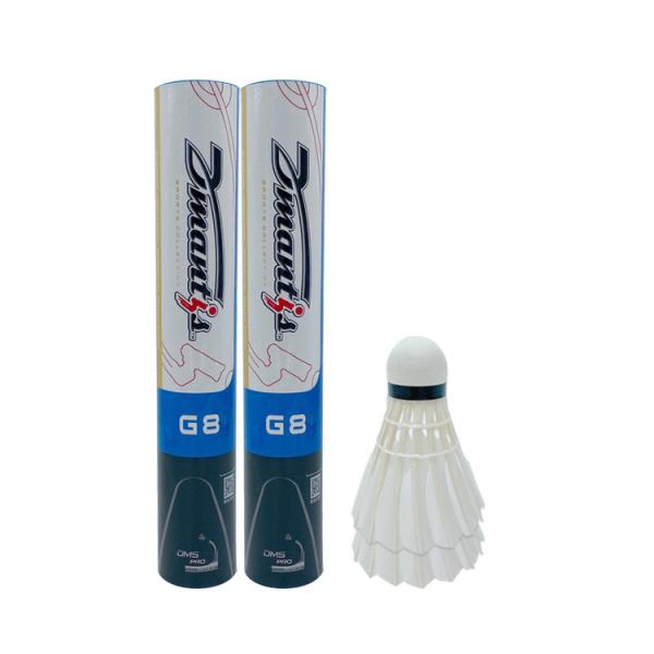 Dmantis G8 Model Traditional Shuttlecock High Quality Goose Feather and PU Cork Suitable for All People