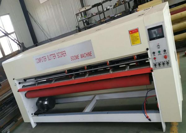 Thin Blade Slitter Scorer Corrugated Cardboard Slitting Machine Computerized