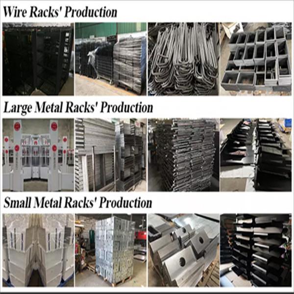 Metal wire hanging rack display with removable adjustable hooks for socks clothes bags retail store car mats display