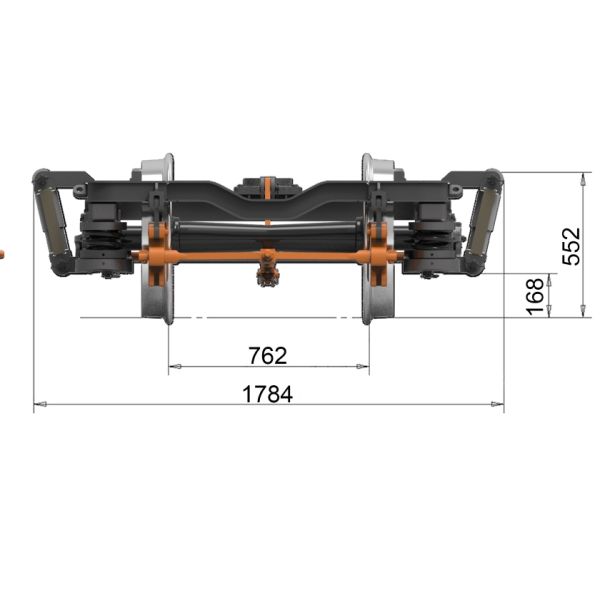 AAR Standard 762m Gauge Passenger Train Bogie