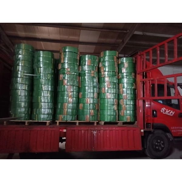 PET plastic steel packing belt, Strap With: 9-32mm, strap thickness: 0.6-1.2mm, PET binding belt, green packing belt