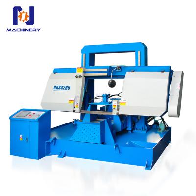 GSK4265 Horizontal Band Saw Hydraulic PLC Control Semi Automatic Metal Cutting Machine