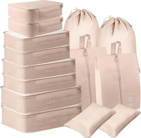 Luggage Organizers for Suitcase,14 Packs Travel Bags Organizer for Luggage,Packing Cubes for Suitcases Organizer Bags
