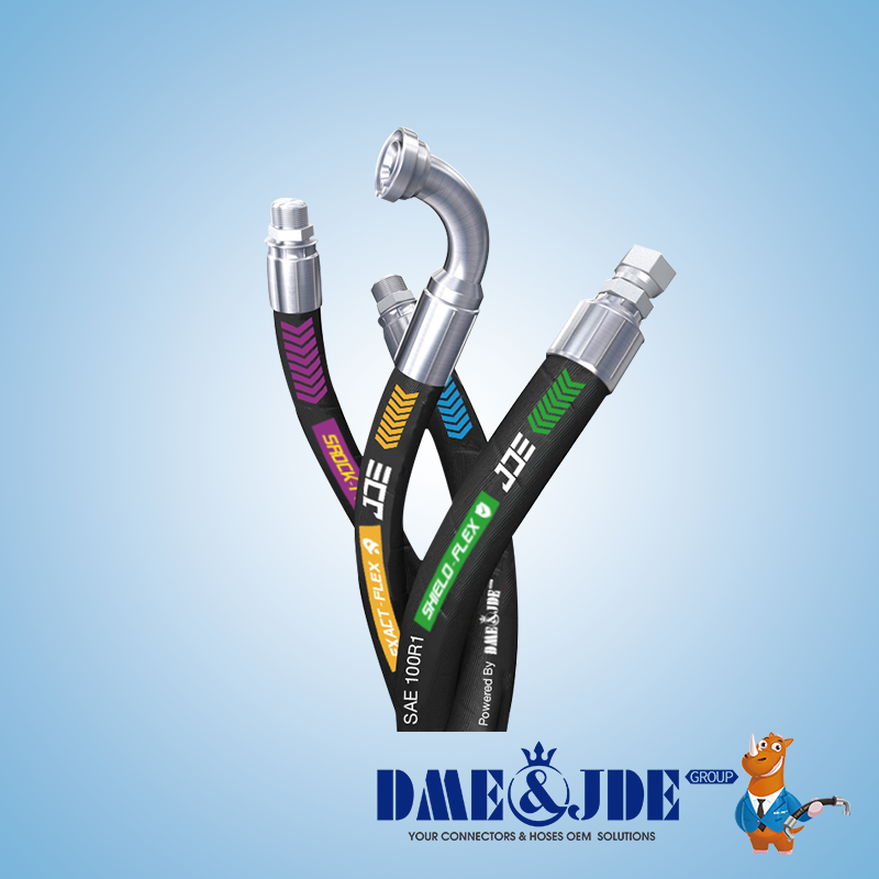 High Pressure Steel Wire Braided Wound Hose Assemblies 10–40 MPa