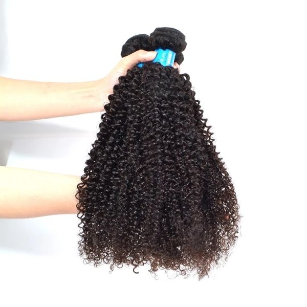 Kinky Curly Malaysian Hair Extensions / Unprocessed Virgin Hair Bundles