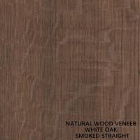Le quart naturel américain adapté aux besoins du client de placage en bois de chêne a coupé/grain droit teint a fumé pour pour la décoration d'hôtel
