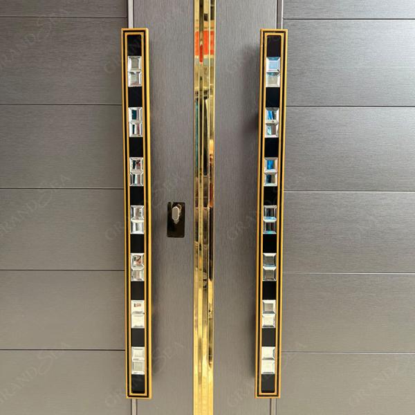 New Listed Modern Style Double Leaf Safety Emergency Exit Metal Door Fire Rated Strong Stainless Steel Door