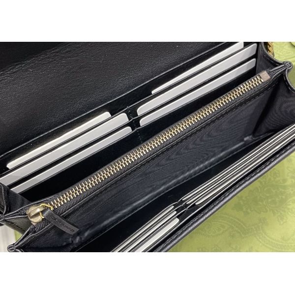 Bamboo Knot Lock Brand Clutch Bag Glossy Real Leather Antique Gold Blend