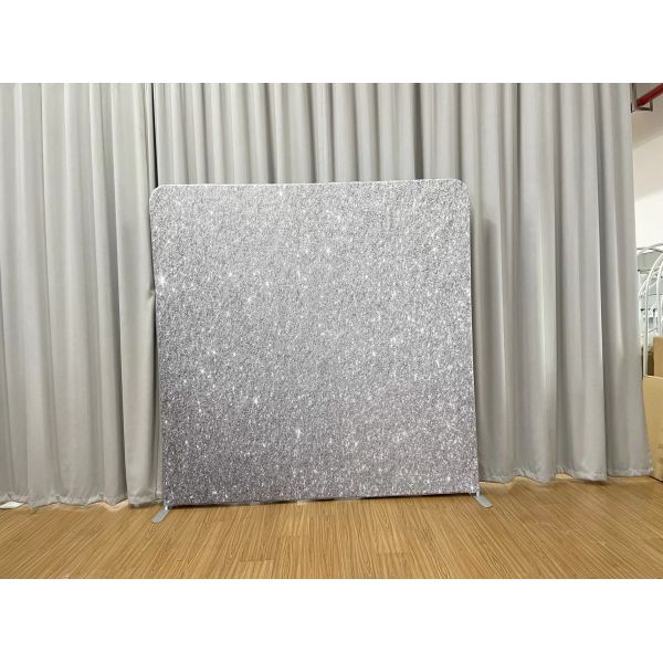 Gold Sparkle Pillowcase Backdrop Dye Sublimation Stretch Fabric Backdrop