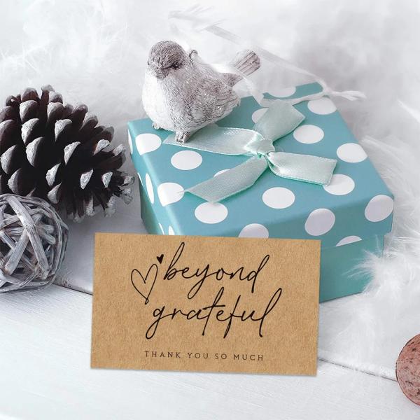 Custom Logo Kraft Paper Appreciate Card Postcard Printing with UV and Offest Printing