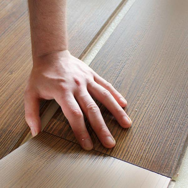 Pressed U-Groove V-Groove Anti-Static Fishbone Laminate Flooring Tile for Living Room