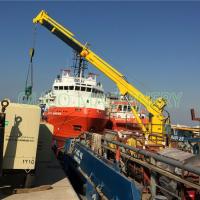 1T30M Telescopic Boom Marine Cranes para o levantamento da carga da mesa do navio