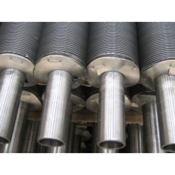 Customized Extruded Fin Tube with Copper / Steel Performance