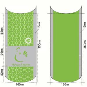 Изогнутое нижнее сумок сокращения всего цыпленка PE 65um PVDC загерметизированный