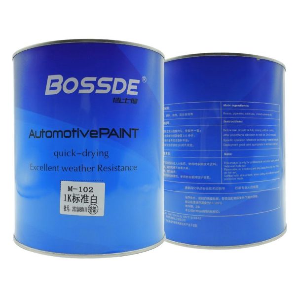 Marine Vessels 1K Standard White Car Paint Smooth Finish Refinish Jobs