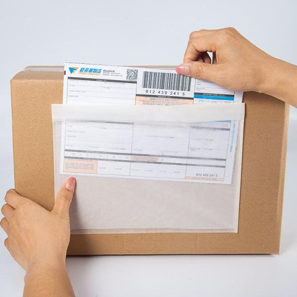 Biodegradable Invoice Enclosed Envelope Translucent Packing List Enclosed Pouches