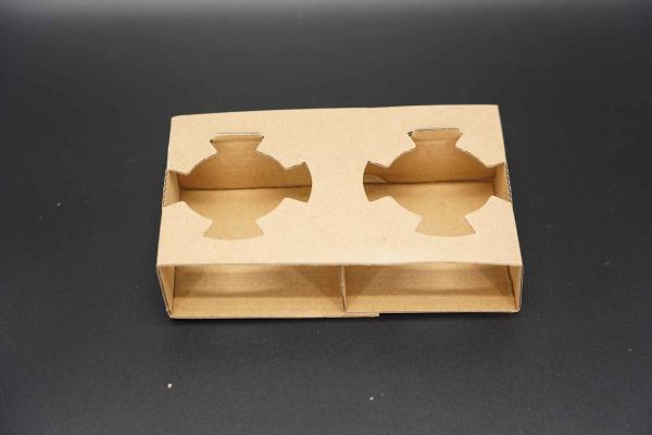 Custom Eco Friendly Disposable Paper Take Out Coffee Cup Drink Carriers 2 4 Pack Paper Cup Holder With Handle