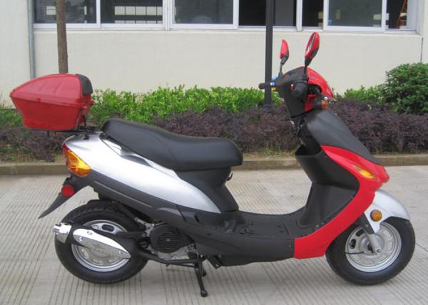 Air Cooled Mini Bike Scooter 50cc Red Full Aluminum Adult Electric  Motorcycle