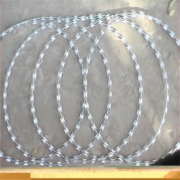 450mm Diameter Galvanized Barbed Razor Wire for Anti Climb Protective Construction