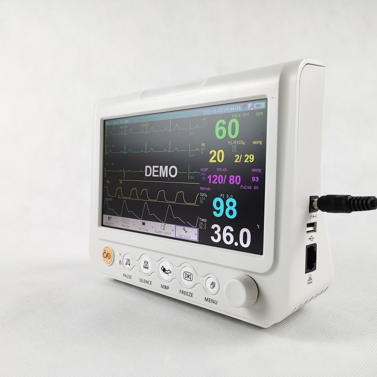 Durable 7 Inch Vital Signs Monitor Multiparameter Monitor Veterinario Vital Signs Monitor