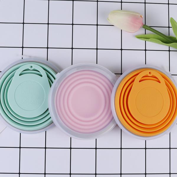 Space Saving Folding Silicone Cup BPA Free Collapsible Water Cup 270ml