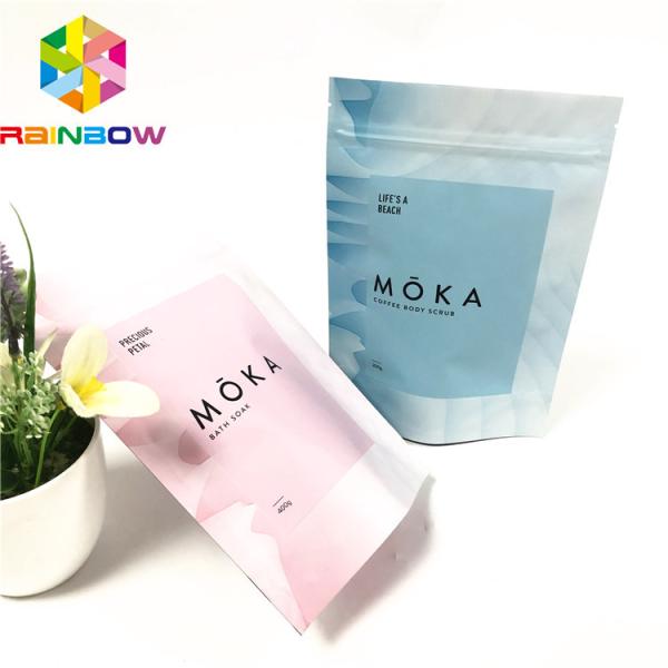 Lightweight Plastic Pouch Packaging , Food Grade Stand Up Bag For Cbd Body Scrub