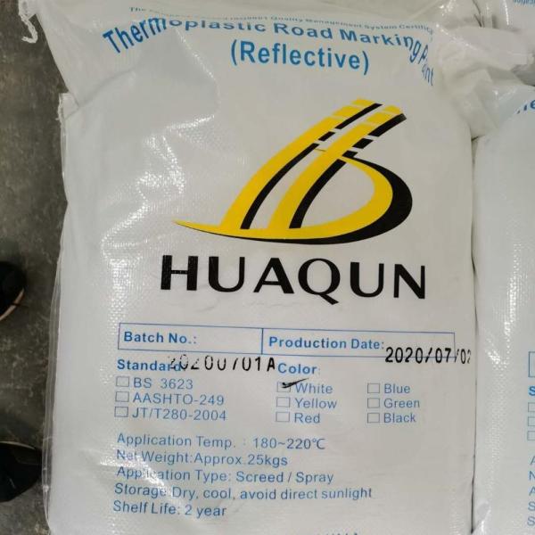 Reflective Yellow / White Thermoplastic Road Marking Paint For Lane Marking