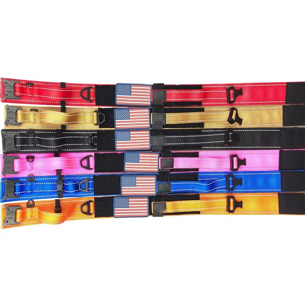 Metal Buckle Military Dog Collar Nylon Reflective K9 Quick Release Fit All Seasons