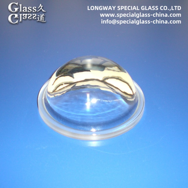 Lentes de lámpara de borosilicato óptico duradero Capa de luz LED submarina