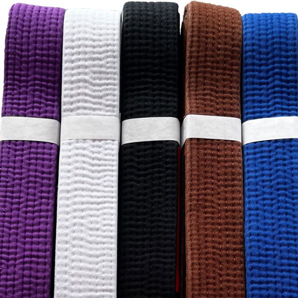 Martial Arts Wear BJJ Competition Belt Custom Logo 100% Cotton Durable