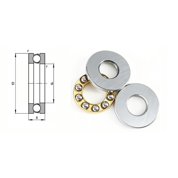Self-lubricating Thrust ball bearing 51416M 80*170*68mm Textile Machinery Bearings