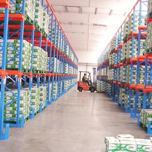 Q235B Material Drive In Racking System L3800 * W1260 * H5100MM  Blue / Orange Color
