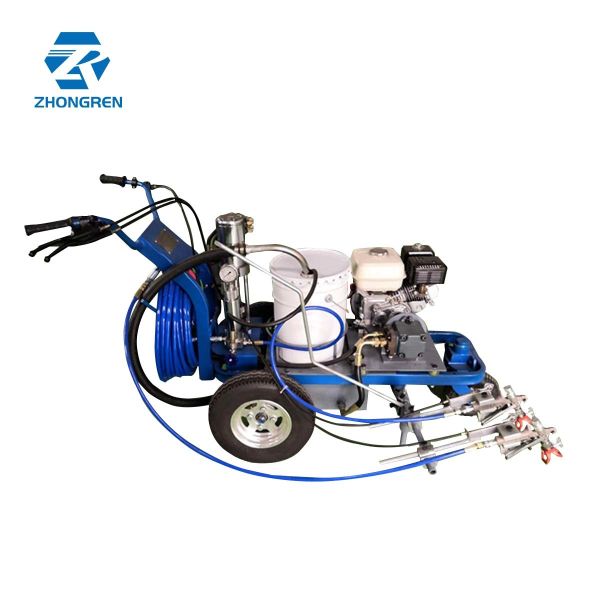 72V Electric Cold Spray High Pressure Road Marking Paint Machine With Straight Line Drawing