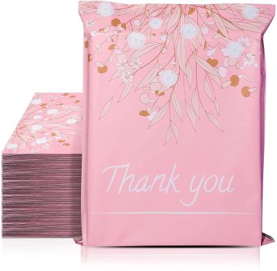 Self Sealed 10x13 Courier Plastic Bag Boutique Pink Dandelion design