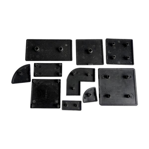 MV-EC3030R Plastic Nylon Cover Black Profile End Cap