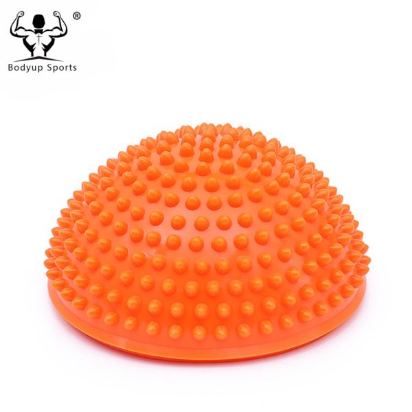 PVC Inflatable Half Ball Foot Massager , Durable Half Balls For Feet 16*9 Cm