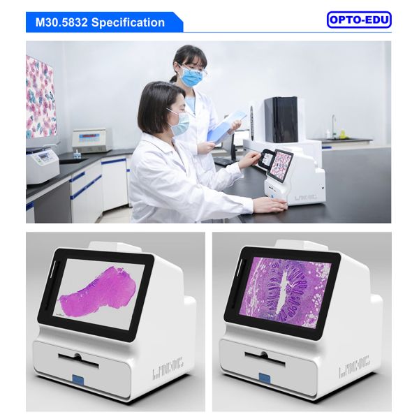OPTO-EDU M30.5832 Mini Full Auto Microscope Slide Scanner 2 Slides