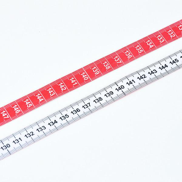 Double Sided Plastic Clothing Tape Measure 150cm With Red White 2 Colors