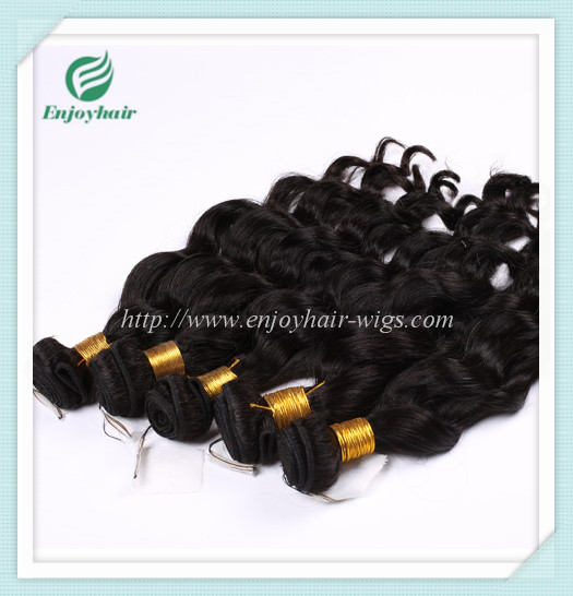 Malaysian 5A virgin hair loose wave weft natural color(can be dye) 10''-26''hair extension