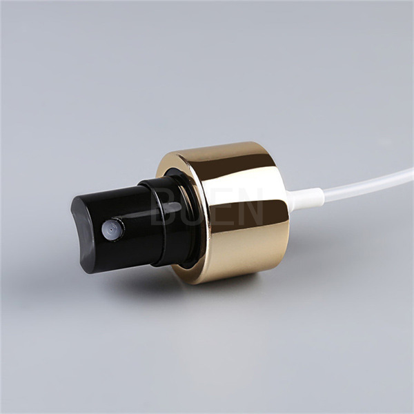 Анодированный светлый насос спрейера тумана пластмассы золота с черным телом Refillable