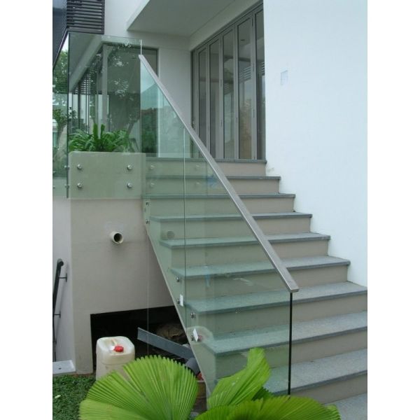 10mm 12mm Custom Size Clear Railings Fencing Shower Door Tempered Glass Customization