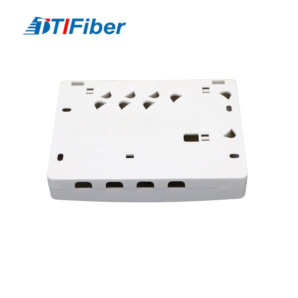Wall Mounted SC 4 Ports Fiber Terminal Box Fiber Optical 4 Core Indoor