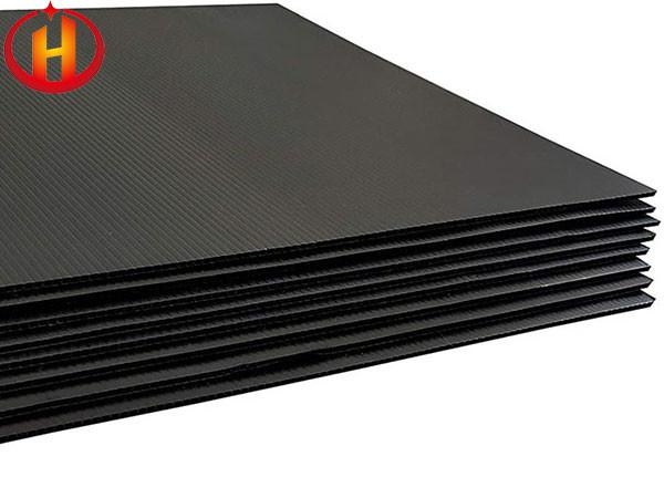 SGS Certified Black Corrugated Plastic Board Wear Resistant Correx